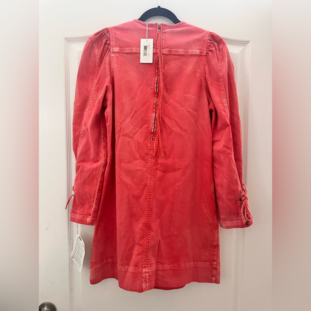 Ulla Johnson Mona coral soft Jean dress 8 - Picture 4 of 8